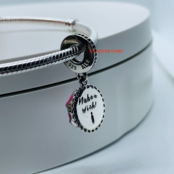 Brand new Pandora Pink Birthday Cake Dangle Charm 798888C01 - Picture 7 of 10